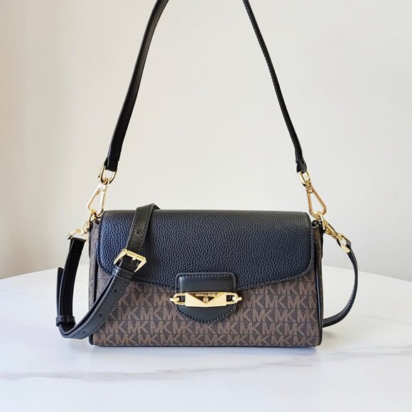 Navy Blue Michael Kors Fleur Ladies Crossbody Underarm Bag - Picture 2 of 10